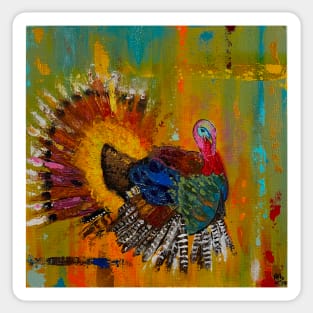 Rainbow the Turkey Sticker